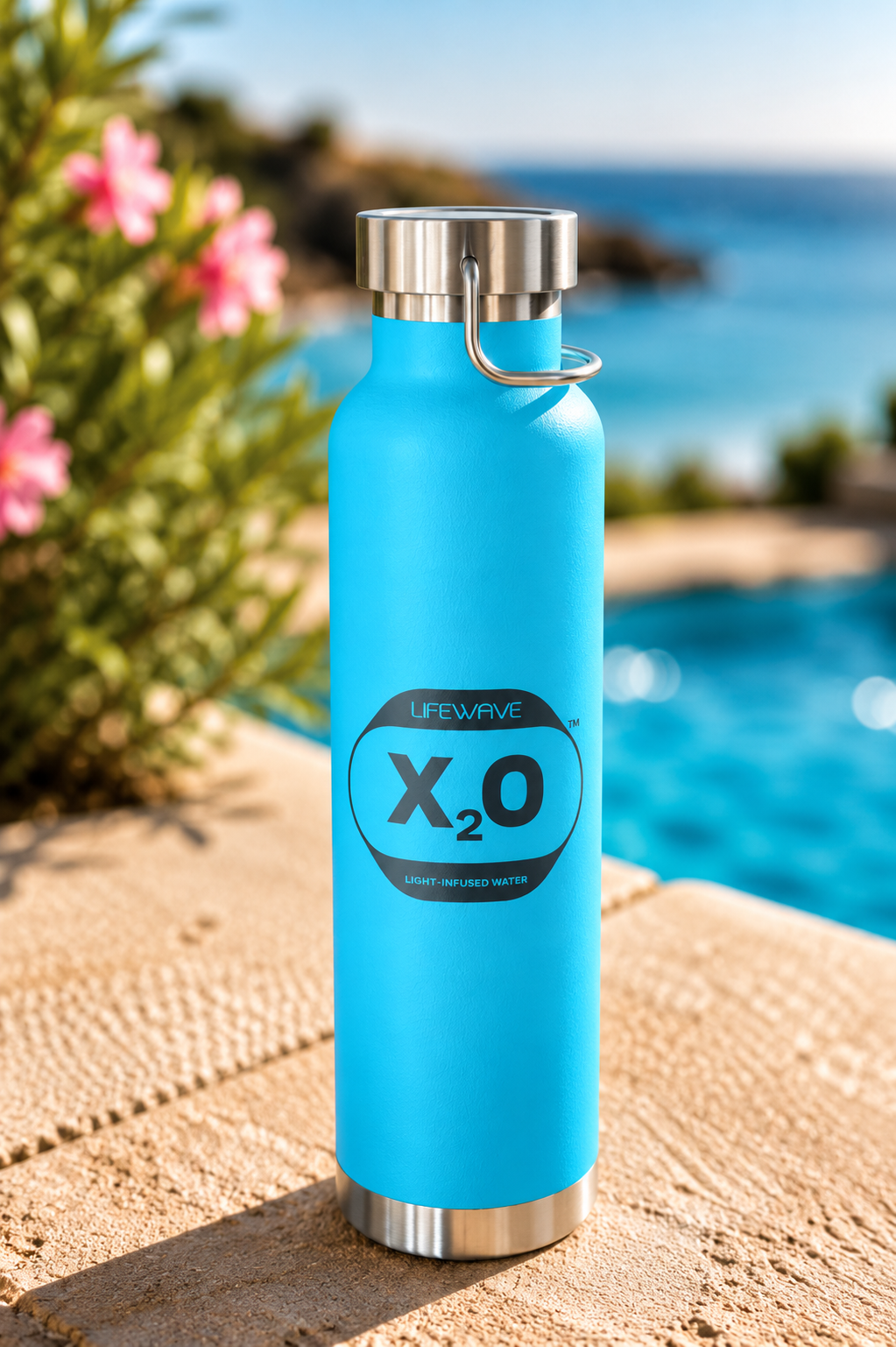 X20 Copper Vacuum Insulated Water Bottle. Drink it. Feel it. Share it. Black X20 Logo - 22 oz - Image 4