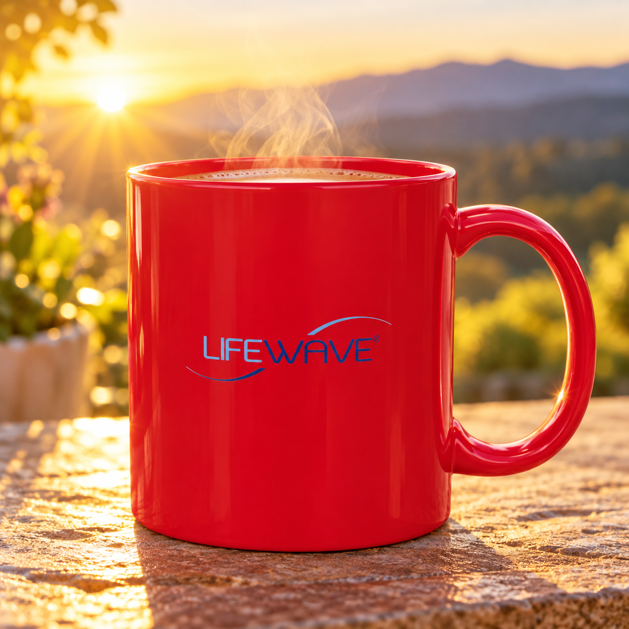 LIFEWAVE Ceramic Mug with Signature Lifewave Logo - 11 oz