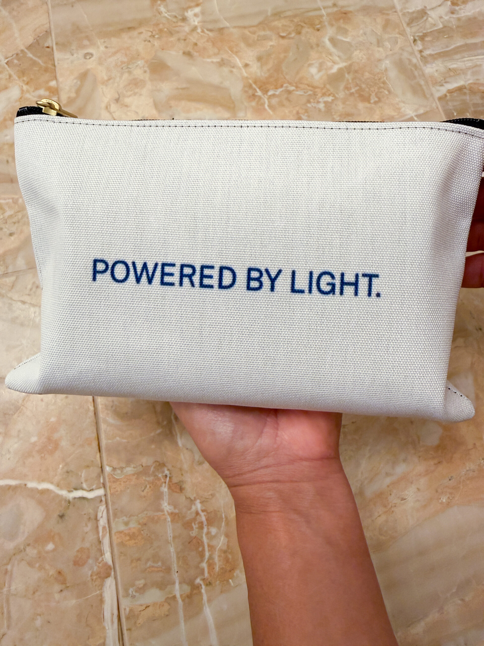 Lifewave Patches Travel Pouch. Powered by Light - White or Black Zipper - Image 4