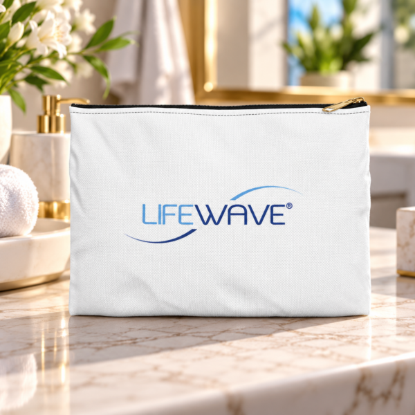 Lifewave Patches Travel Pouch. Powered by Light - White or Black Zipper