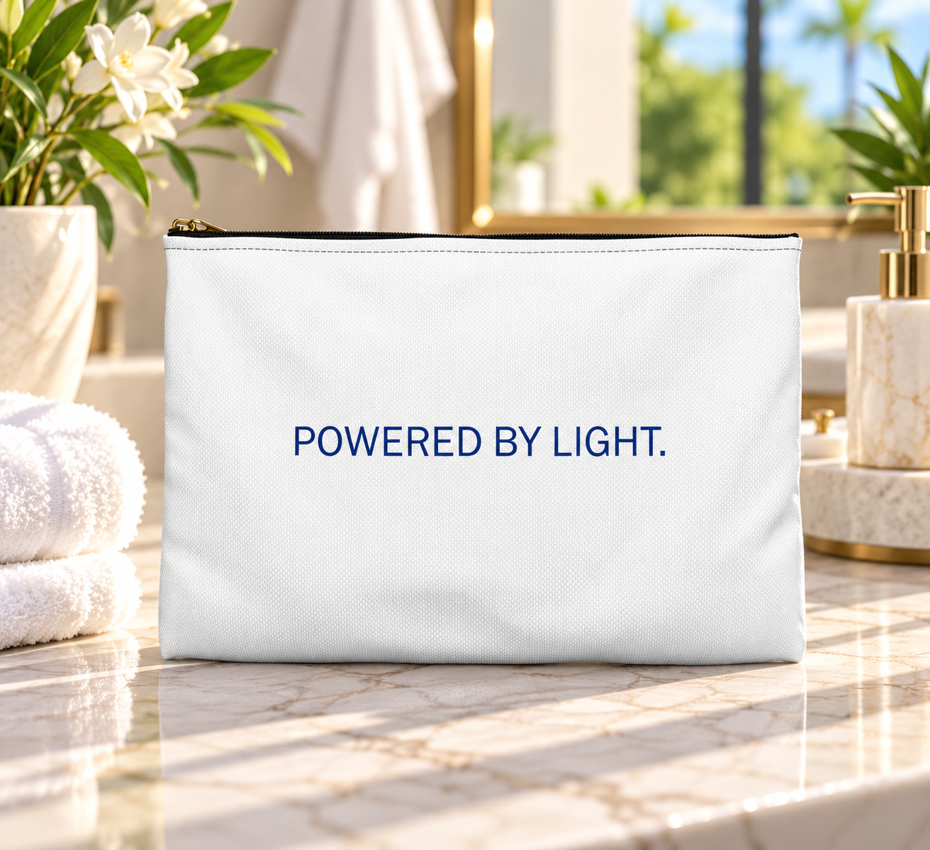 Lifewave Patches Travel Pouch. Powered by Light - White or Black Zipper - Image 2