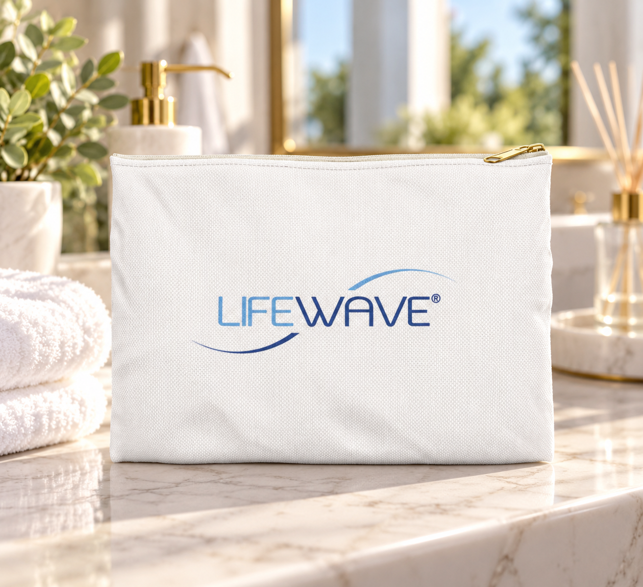 Lifewave X39 Patches Travel Pouch - White or Black Zipper - Image 3