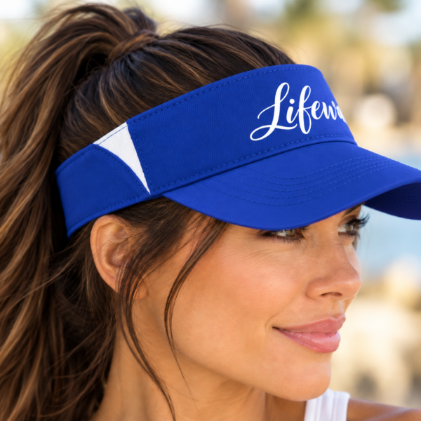 Lifewave Colorblock Dry Zone Visor - Lightweight Sun Golf & Running Cap